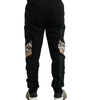 Dolce & Gabbana Black Cotton Slim Stretch Jogger Pants
