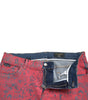 Dolce & Gabbana Red Cotton Dye Slim Fit Men Denim Jeans