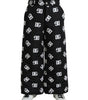 Dolce & Gabbana Black Logo DG Print Wide Leg Pants