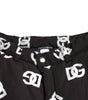 Dolce & Gabbana Black Logo DG Print Wide Leg Pants