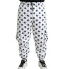 Dolce & Gabbana White Logo DG Print Men Jogger Sweatpants Pants
