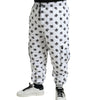 Dolce & Gabbana White Logo DG Print Men Jogger Sweatpants Pants