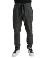 Dolce & Gabbana Dark Gray Fantasy Cotton Men Sweatpants Pants