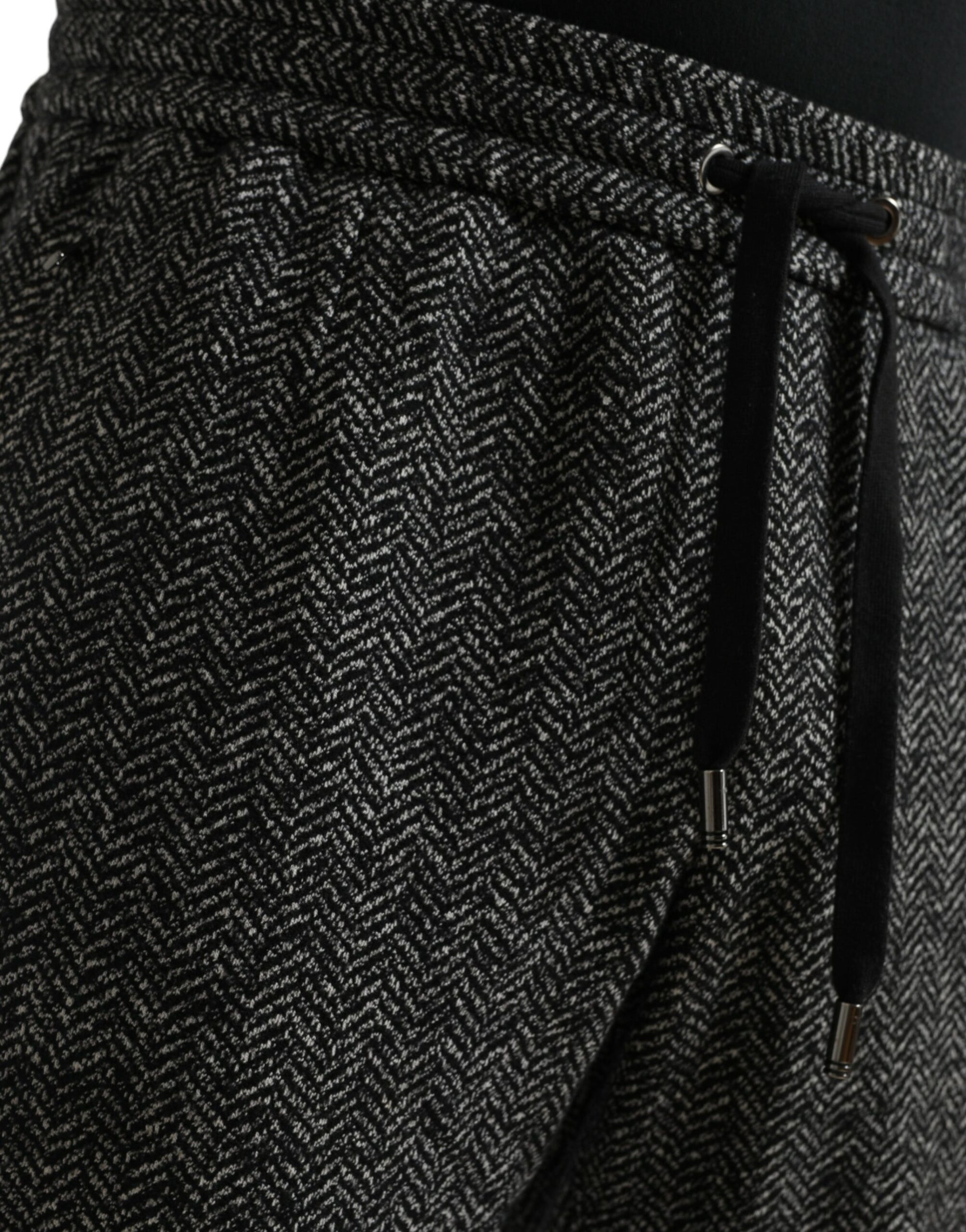 Dolce & Gabbana Dark Gray Fantasy Cotton Men Sweatpants Pants