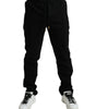 Dolce & Gabbana Black Cotton Blend Jogger Sweatpants Pants