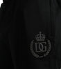 Dolce & Gabbana Black Cotton Logo Jogger Men Sweatpants Pants