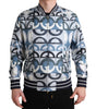 Dolce & Gabbana Multicolor Logo Print Bomber Blouson Jacket