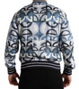 Dolce & Gabbana Multicolor Logo Print Bomber Blouson Jacket