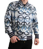 Dolce & Gabbana Multicolor Logo Print Bomber Blouson Jacket