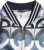 Dolce & Gabbana Multicolor Logo Print Bomber Blouson Jacket