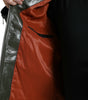 Dolce & Gabbana Green Leather Collared Biker Full Zip Jacket