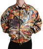 Dolce & Gabbana Multicolor Abstract Polyester Bomber Jacket