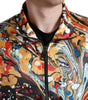 Dolce & Gabbana Multicolor Abstract Polyester Bomber Jacket