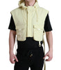 Dolce & Gabbana Yellow Nylon Hooded Sportswear Vest Jacket