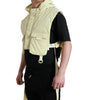 Dolce & Gabbana Yellow Nylon Hooded Sportswear Vest Jacket