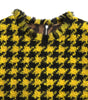 Dolce & Gabbana Yellow Houndstooth Sleeveless Aline Mini Dress