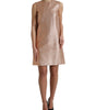 Dolce & Gabbana Pink Jacquard Sleeveless Shift Mini Dress