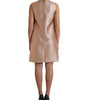 Dolce & Gabbana Pink Jacquard Sleeveless Shift Mini Dress