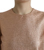 Dolce & Gabbana Pink Jacquard Sleeveless Shift Mini Dress