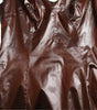 Dolce & Gabbana Brown Shiny Silk Sheath Sleeveless Bodycon Midi Dress