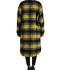 Dolce & Gabbana Yellow Plaid Long Sleeve Casual Coat Jacket