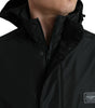 Dolce & Gabbana Black Polyester Logo Plaque Hooded Jacket