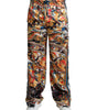 Dolce & Gabbana Multicolor Marble Print Satin Pants