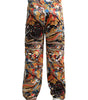 Dolce & Gabbana Multicolor Marble Print Satin Pants