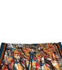 Dolce & Gabbana Multicolor Marble Print Satin Pants