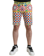 Bermuda imprimé multicolore Dolce &amp; Gabbana