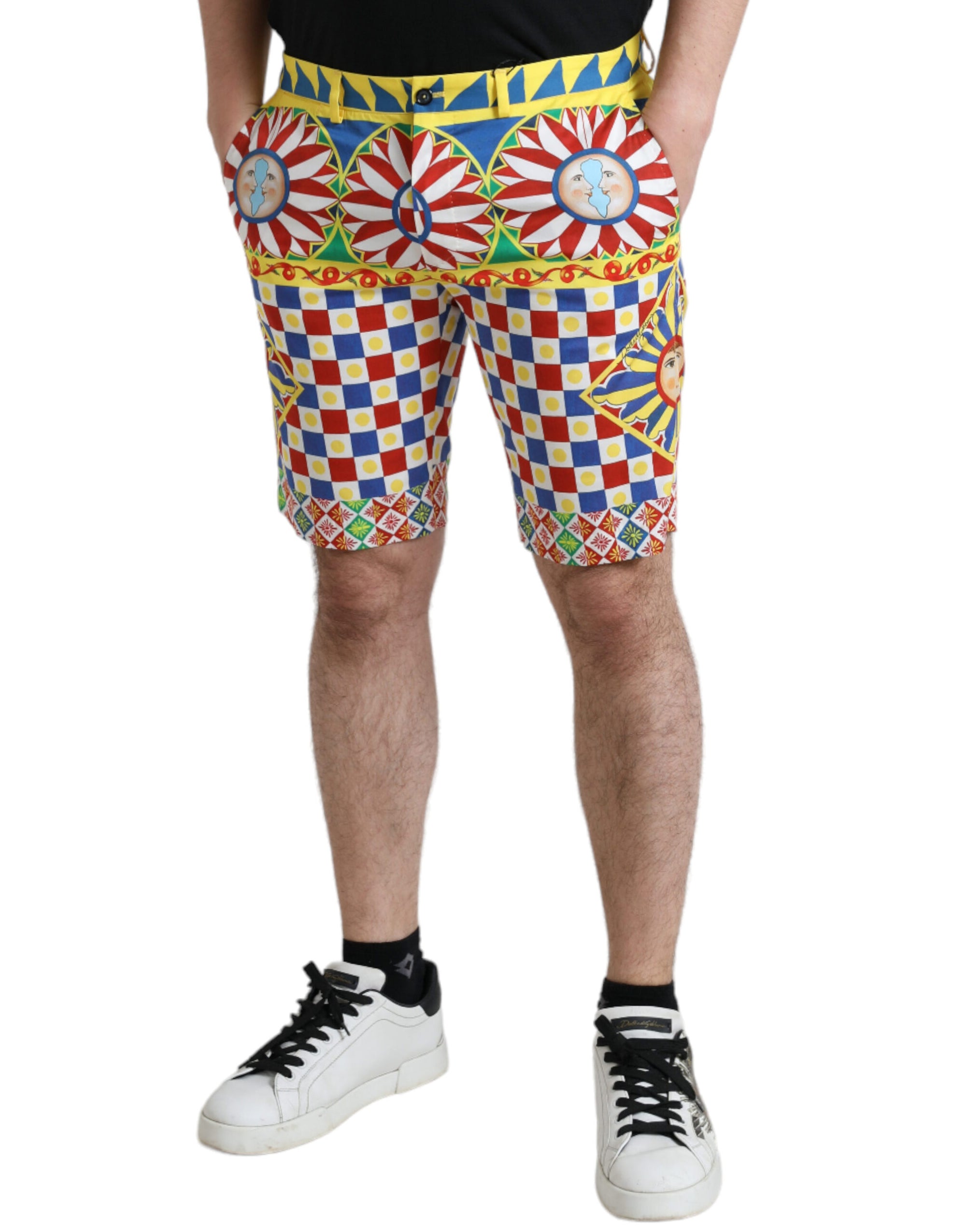 Bermuda imprimé multicolore Dolce &amp; Gabbana