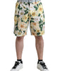 Bermuda en coton à fleurs multicolores Dolce &amp; Gabbana
