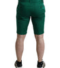 Bermuda élégant en coton vert foncé Dolce &amp; Gabbana