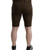 Dolce & Gabbana Brown Cotton Stretch Men Bermuda Shorts