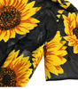Dolce & Gabbana Black Sunflower Print Nylon A-line Midi Dress
