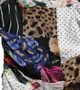 Dolce & Gabbana Multicolor Patchwork Midi Floral Leopard Bodycon Dress