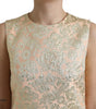Dolce & Gabbana Metallic Floral Jacquard A-line Mini Dress