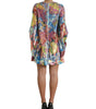 Dolce & Gabbana Multicolor Floral Sequined Shift Mini Dress