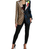Blazer patchwork multicolore élégant Dolce & Gabbana