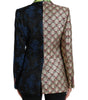 Blazer patchwork multicolore élégant Dolce & Gabbana