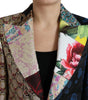 Blazer patchwork multicolore élégant Dolce & Gabbana