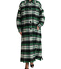 Dolce & Gabbana Green Plaid Long Sleeve Casual Coat Jacket
