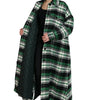 Dolce & Gabbana Green Plaid Long Sleeve Casual Coat Jacket