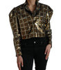 Dolce & Gabbana Multicolor Polyester Sequined Cropped Jacket