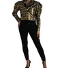 Dolce & Gabbana Multicolor Polyester Sequined Cropped Jacket