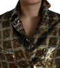 Dolce & Gabbana Multicolor Polyester Sequined Cropped Jacket