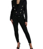 Blazer croisé en laine à rayures élégant Dolce & Gabbana