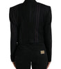 Blazer croisé en laine à rayures élégant Dolce & Gabbana