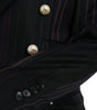 Blazer croisé en laine à rayures élégant Dolce & Gabbana