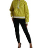 Dolce & Gabbana Yellow Nylon Quilted Hooded Pullover Jacket